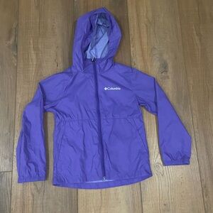 Little Girls Columbia purple raincoat-Size XS